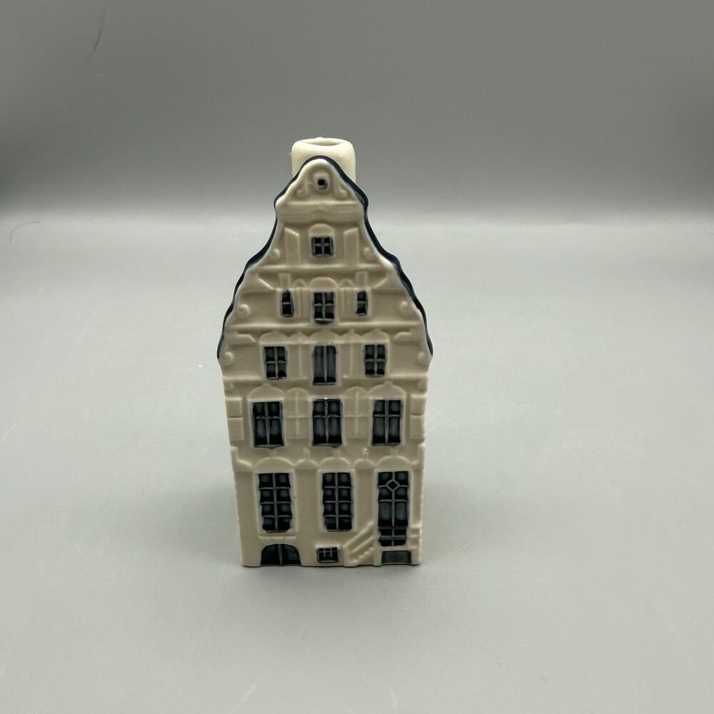 KLM Bols Bottle Blue Delft Canal House 53 Empty